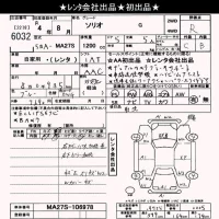 Suzuki SOLIO лот № 6032 оценка R  с аукциона в Японии 10