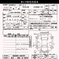 Suzuki WAGON R лот № 6023 оценка 4  с аукциона в Японии 10