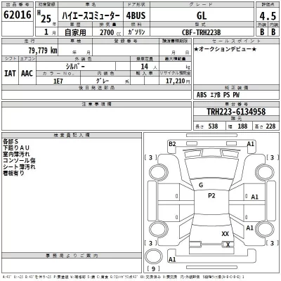 Toyota HIACE  с аукциона в Японии