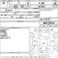 Toyota NOAH лот № 89 оценка RA  с аукциона в Японии 2