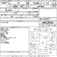 Lexus CT лот № 7104 оценка 3.5  с аукциона в Японии 2