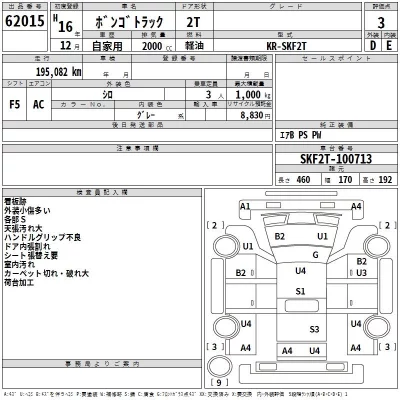 Mazda BONGO  с аукциона в Японии