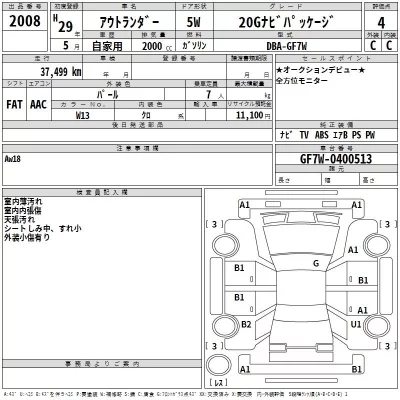 Mitsubishi OUTLANDER  с аукциона в Японии