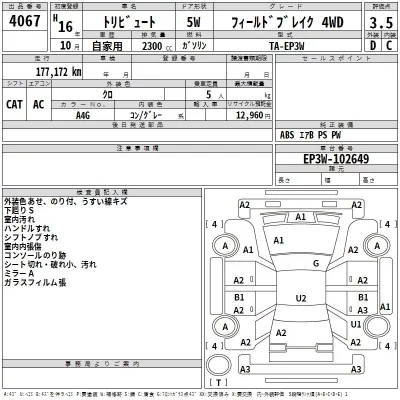 Mazda TRIBUTE  с аукциона в Японии