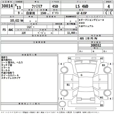 Mazda FAMILIA  с аукциона в Японии