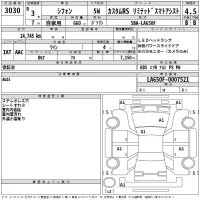 Subaru CHIFFON лот № 3030 оценка 4.5  с аукциона в Японии 2