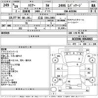 Toyota HARRIER лот № 249 оценка RA  с аукциона в Японии 2