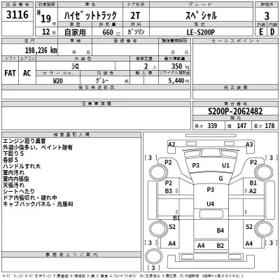 Daihatsu HIJET TRUCK  с аукциона в Японии