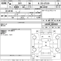 Subaru STELLA лот № 4248 оценка 3  с аукциона в Японии 2