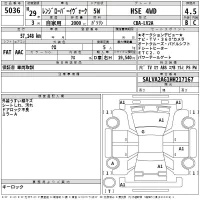 Rover RANGE ROVER лот № 5036 оценка 4.5  с аукциона в Японии 2