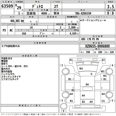 Hino DUTRO  с аукциона в Японии