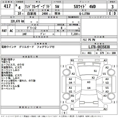 Toyota LAND CRUISER PRADO  с аукциона в Японии