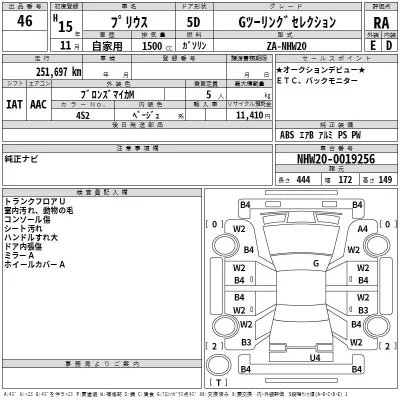 Toyota Prius  с аукциона в Японии