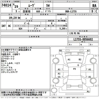 Daihatsu MOVE  с аукциона в Японии