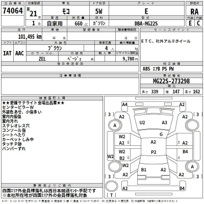Nissan MOCO  с аукциона в Японии