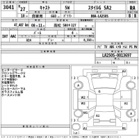Daihatsu Cast лот № 3041 оценка RA  с аукциона в Японии 2