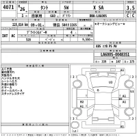 Daihatsu TANTO лот № 4071 оценка 3.5  с аукциона в Японии 2