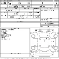 Honda LIFE лот № 4192 оценка 3  с аукциона в Японии 2