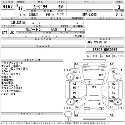Daihatsu MOVE LATTE  с аукциона в Японии