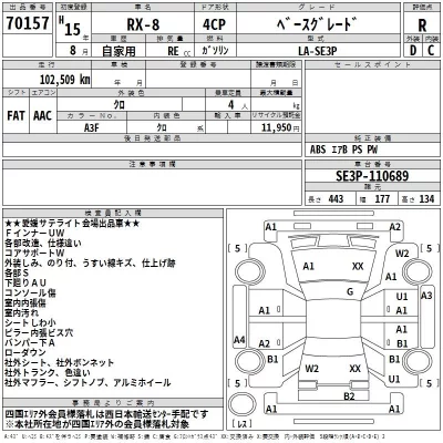 Mazda RX-8  с аукциона в Японии
