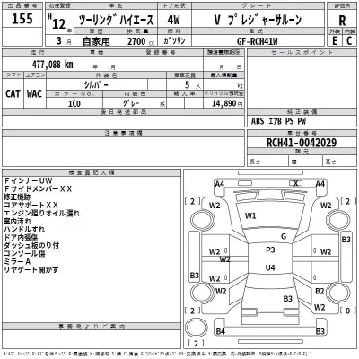 Toyota HIACE REGIUS  с аукциона в Японии