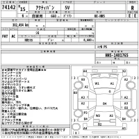 Honda ACTY VAN лот № 74142 оценка R  с аукциона в Японии 2