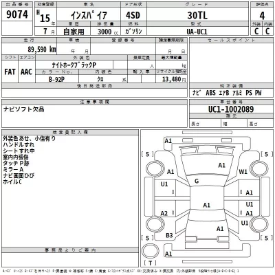 Honda INSPIRE  с аукциона в Японии