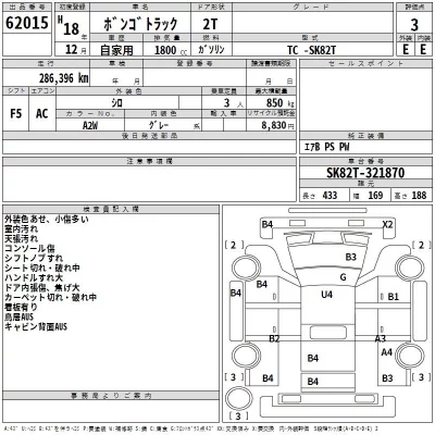Mazda BONGO  с аукциона в Японии