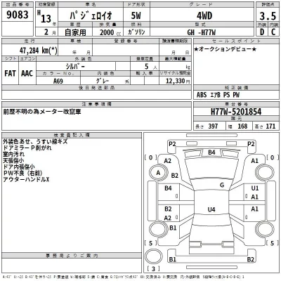 Mitsubishi PAJERO IO  с аукциона в Японии