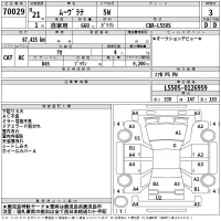 Daihatsu MOVE LATTE лот № 70029 оценка 3  с аукциона в Японии 2