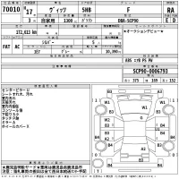 Toyota VITZ лот № 70010 оценка RA  с аукциона в Японии 2