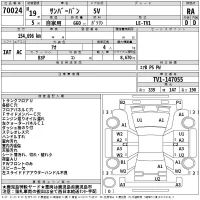 Subaru SAMBAR лот № 70024 оценка RA  с аукциона в Японии 2