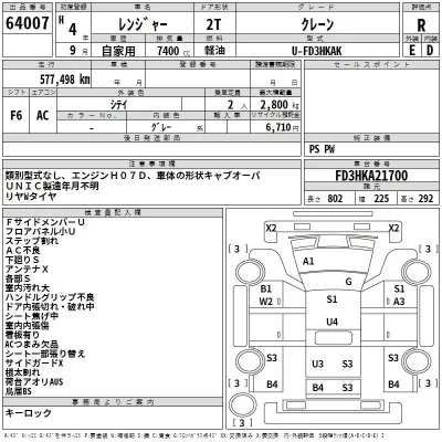 Hino RANGER  с аукциона в Японии