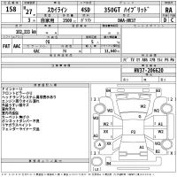 Nissan SKYLINE лот № 158 оценка RA  с аукциона в Японии 2