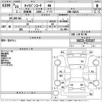 Nissan CARAVAN лот № 6100 оценка R  с аукциона в Японии 2
