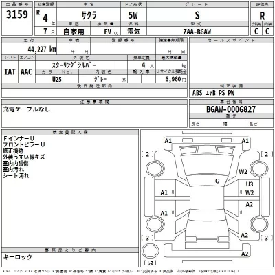 Nissan SAKURA  с аукциона в Японии