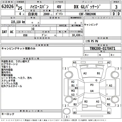 Toyota HIACE VAN  с аукциона в Японии