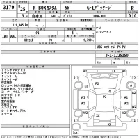 Honda N BOX лот № 3179 оценка R  с аукциона в Японии 2
