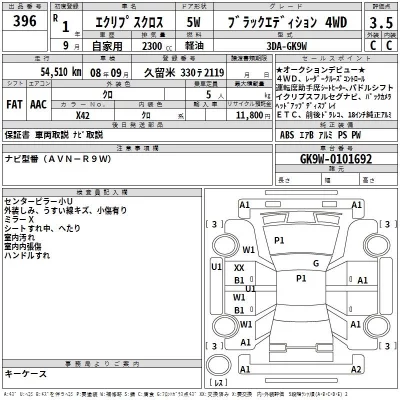 Mitsubishi ECLIPSE CROSS  с аукциона в Японии
