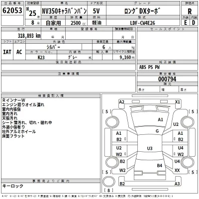 Nissan CARAVAN VAN  с аукциона в Японии