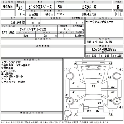 Toyota PIXIS SPACE  с аукциона в Японии