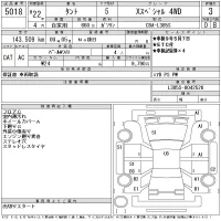 Daihatsu TANTO лот № 5018 оценка 3  с аукциона в Японии 11