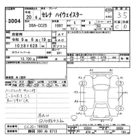 Nissan SERENA лот № 3004 оценка 3.5  с аукциона в Японии 3