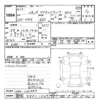 Honda ACTY TRUCK лот № 1004 оценка 4  с аукциона в Японии 9