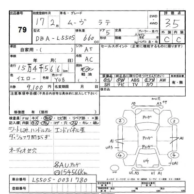 Daihatsu MOVE LATTE  с аукциона в Японии