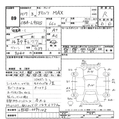 Daihatsu MAX  с аукциона в Японии