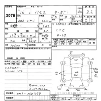 Honda VAMOS лот № 3075 оценка 3.5  с аукциона в Японии 3