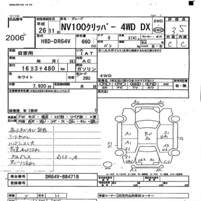 Nissan CLIPPER VAN  с аукциона в Японии