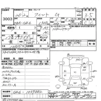 Honda FIT лот № 3003 оценка 3.5  с аукциона в Японии 3