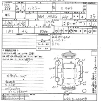 Suzuki HUSTLER лот № 279 оценка 3.5  с аукциона в Японии 10